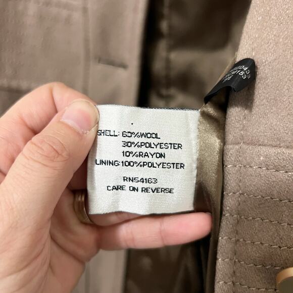 Kenneth Cole Brown Pea Coat - Picture 11 of 11